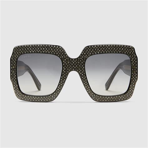 gucci inspired rhinestone sunglasses